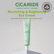 DERMAL Cicamide Nourishing & Anti-Wrinkle Eye Cream 1.41 oz - With Centella Asiatica Extracts and Ceramide to Fight Early ...