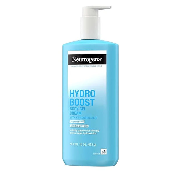 Neutrogena Hydro Boost Body Gel Cream With Hyaluronic Acid, Hydrating Body Lotion For Dry Skin, Fragrance-Free Hyaluronic ...