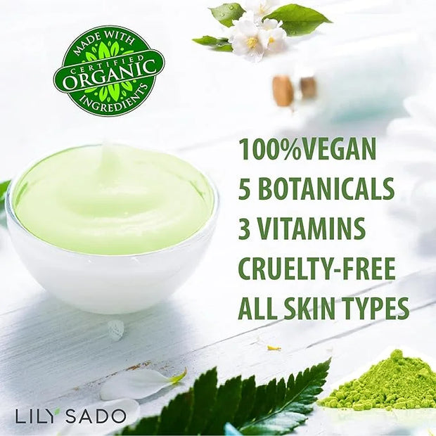 LILY SADO TEA+C™ Green Tea & Vitamin C Moisturizer - Antioxidant, Anti-Aging Anti-Wrinkle Daily Moisturizing Lotion - Hydr...