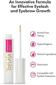 Eyelash Growth Serum - Innovative Formula for Longer, Thicker, Fuller Brows & Lashes - Natural, Cruelty-Free & Hypoallerge...