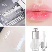 Hydrating Lip Glow Oil-Lip care oil- Lip Oil Tinted for Lip Care and Dry Lips-Prevents Dry Cracked-Non-sticky Big Brush He...