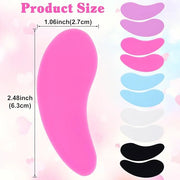 5 Pairs Silicone Under Eye Patches, Reusable Under Eye Mask Pad, Lower Lash Isolation Pads Skin Care Beauty Tool for Reduc...