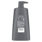 DOVE MEN + CARE Shampoo Charcoal + Clay 3 Count For Healthy-Looking Hair Naturally Derived Plant Based Cleansers 25.4 oz -...
