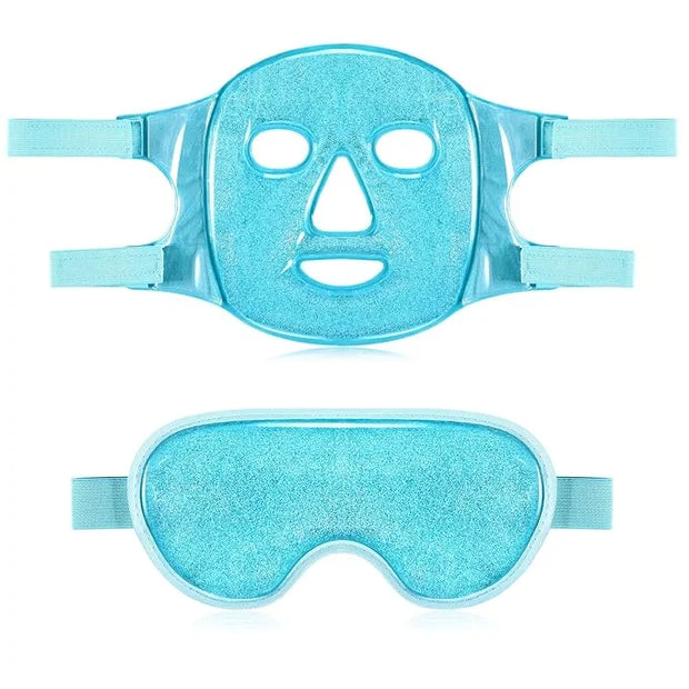 Geyoga Gel Ice Face Eye Mask Cooling Face Eye Masks for Reducing Puffiness, Dark Circles, Redness, Pain Relief, Migraine, ...