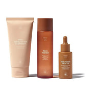 SWEET JULY SKIN The Essentials Set - 3 PC Full Size Cleanser, Toner, Facial Oil to Achieve Balanced, Glowing and Hydrated ...