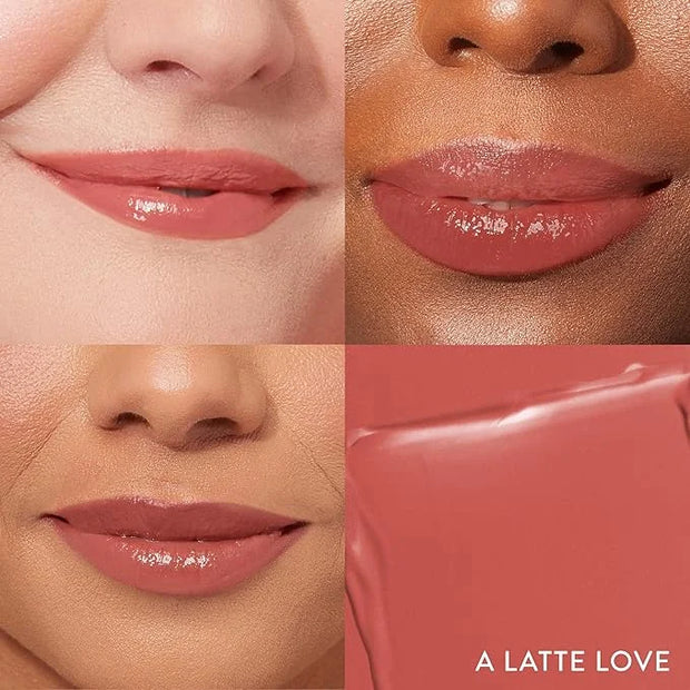 LAURA GELLER NEW YORK Jelly Balm Moisturizing Tinted Lip Balm - A Latte Love - Hydrating Vitamin E - Semi-Shine Finish - P...