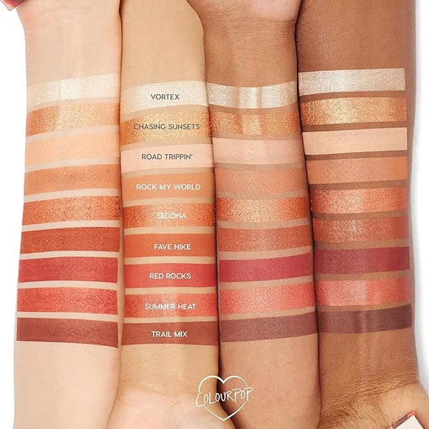 ColourPop Rock On Eyeshadow Palette - Warm, Earthy Terracotta Palette with Metallic and Matte Finishes - High-Pigment Eye ...