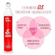 5% Caffeine Eye Cream Anti Aging with 360 Rollerball, Reduce Wrinkles and Dark Circles, Under Eye Cream For Women and Men ...