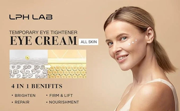 Instant Eye Bag Tightening Cream: Temporary Under Eye Puffiness Firming Removal - Rapid Tightener Reducer Treatment for Se...
