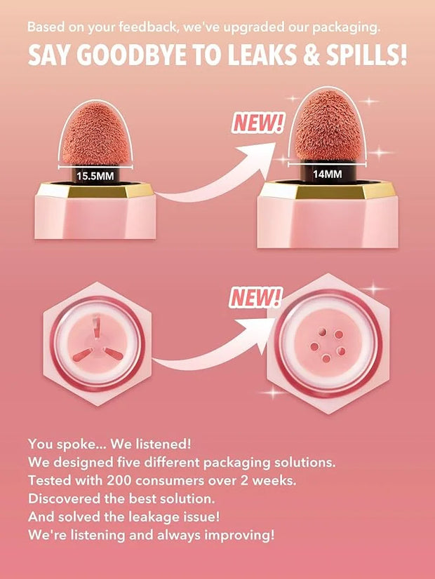 SHEGLAM Color Bloom Liquid Blush Makeup for Cheeks Matte Finish -Real Deal - Product Image