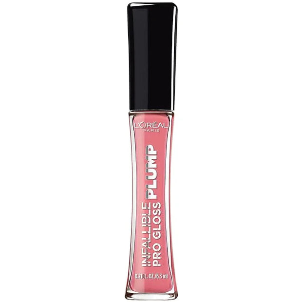 L'Oreal Paris Infallible Pro Gloss Plump Lip Gloss with Hyaluronic Acid, Long Lasting Plumping Shine, Lips Look Instantly ...