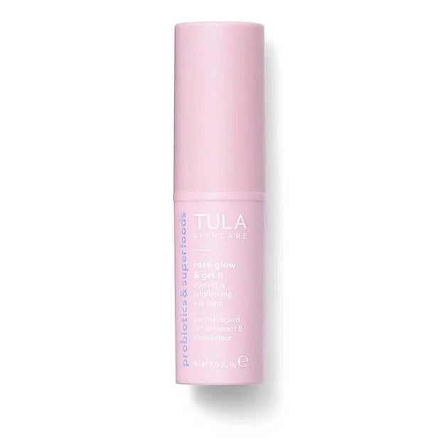 TULA Skin Care Eye Balm Rose Glow - Dark Circle Treatment, Instantly Hydrate and Brighten Undereye Area, Portable and Perf...