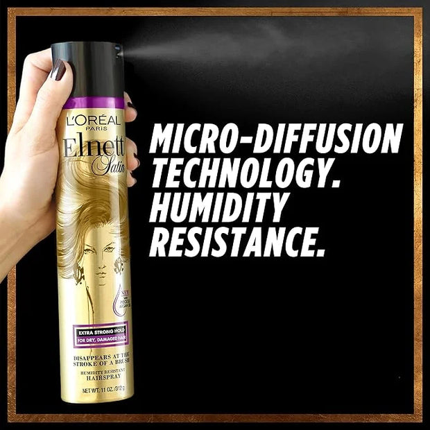 L'Oreal Paris Elnett Satin Precious Oils Hairspray 11 Ounce (1 Count) - Product Image