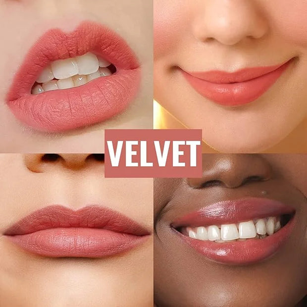 Oulac Nude Matte Lipstick for Women, Lipstick & Blush Duo, Peach Creamy Soft Satin Finish Lipsticks, Moisturising Formula,...