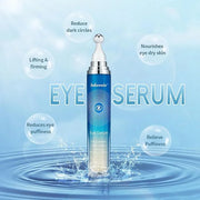 NICEFACE 5% Caffeine Eye Serum - Under Eye Cream for Dark Circles and Puffiness Eye Care - with 360° Massage Ball Reduce W...