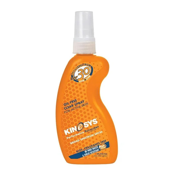 KINeSYS SPF 30 KIDS Fragrance Free Clear Spray Sunscreen for sensitive skin, Hypoallergenic, Broad Spectrum UVA/UVB protec...