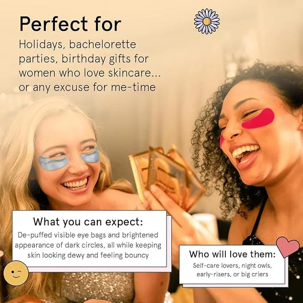 grace & stella Award Winning Under Eye Mask - Travel Essentials - Birthday Gifts for Women - Gel Eye Patches for Dark Circ...