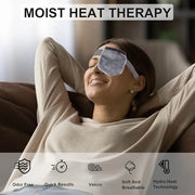 Single Moist Heat Eye Compress Pad, Microwavable, Eye Mask for Dry Eye, Good for Pink Eye, Blepharitis and Stye Eye, Reusa...