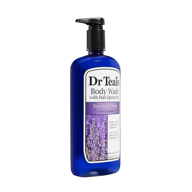 Dr Teal's Lavender & Eucalyptus Body Wash Gift Set (2 Pack, 24oz Ea) - Soothe & Sleep Lavender & Relax & Relief Eucalyptus...
