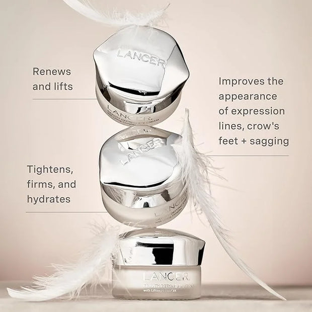 Lancer Skincare Gravity Defying Eye Cream with Lifting Complex, Firming & Hydrating Under Eye Cream for Lifting, Crow's Fe...