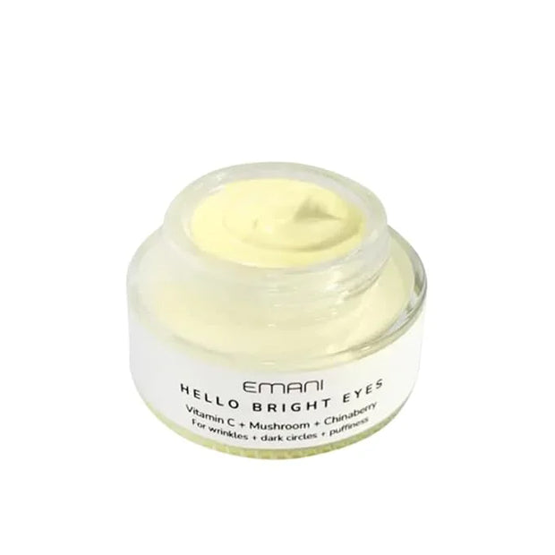 Emani Hello Bright Eyes - Vitamin C Super Eye Cream - Caffeine and Turmeric, Anti-Aging Eye Cream for Dark Circles, Puffin...