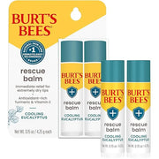 Burt's Bees 100% Natural Origin Rescue Lip Balm With Beeswax and Antioxidant-Rich Turmeric Promotes Healing Of Extremely D...