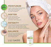 LILY SADO TEA+C™ Coffee & Matcha Face Moisturizer - Natural Vegan Caffeine Facial Cream w Green Tea & Arabica Coffee Beans...