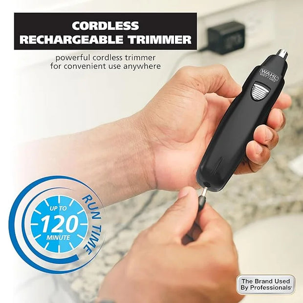 Wahl Pro Series® Rechargeable Eyebrow, Ear & Nose Hair Trimmer for Men – Painless DualTech® Eyebrow Trimmer & Facial Hair ...