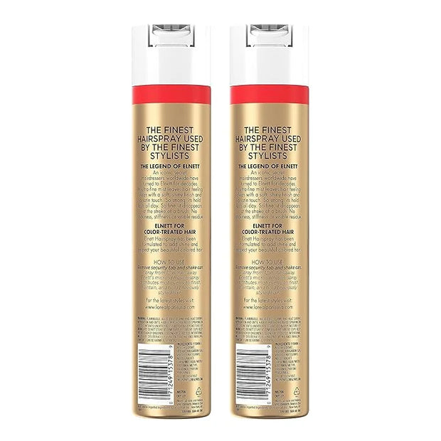 L'Oreal Paris Hair Care Elnett Satin Extra Strong Hold Hairspray For Color Treated Hair, Long Lasting Plus Humidity Resist...