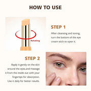 2PCS Revive Glow Vitamin C Eye Balm, Hydrating Eye Cream,Improve Dark Circles,Brightens Skin Tone,Reduces Puffiness - Prod...