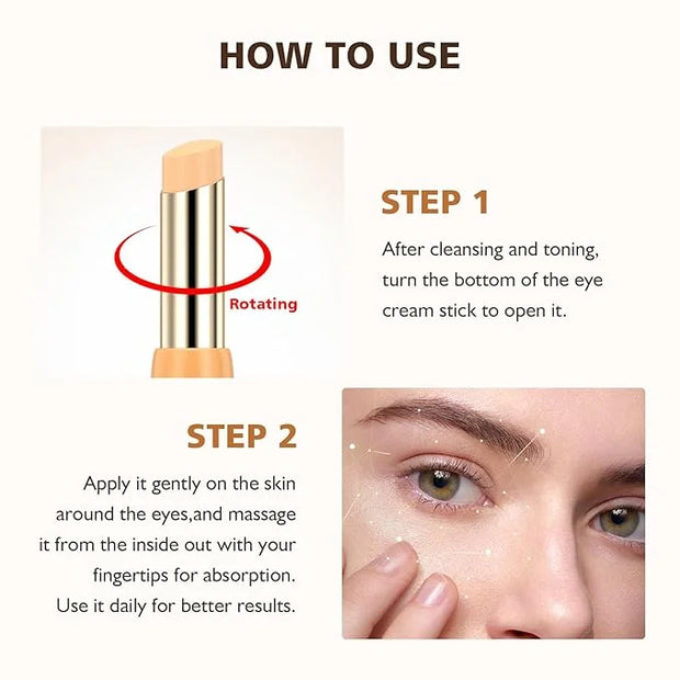 2PCS Revive Glow Vitamin C Eye Balm, Hydrating Eye Cream,Improve Dark Circles,Brightens Skin Tone,Reduces Puffiness - Prod...