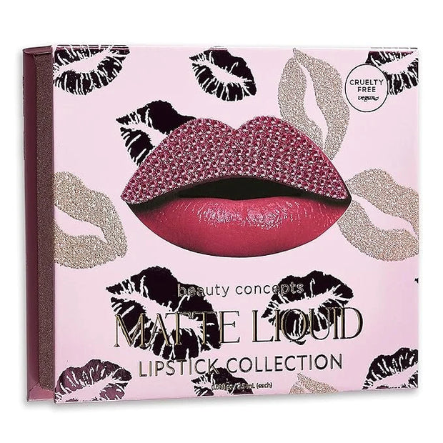Beauty Concepts Lip Gloss Collection – Shimmering, Glossy Lip Makeup Set for a Radiant Finish, Pink - Product Image