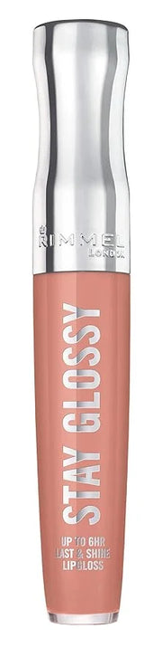 Rimmel Stay Glossy Lip Gloss - Non-Sticky and Lightweight Formula for Lip Color and Shine - 020 Sunday Brunch, .18oz - Pro...