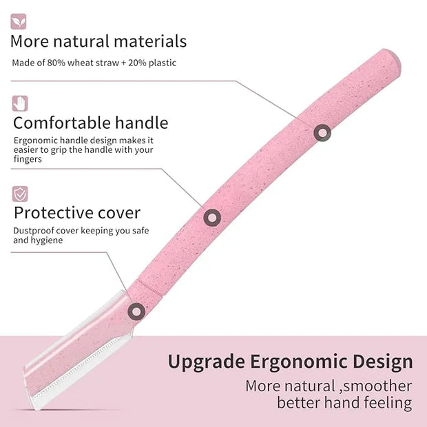 Dermaplane Razor, Face Razors for Women, Dermaplaning Tool for Women Face, Remove Facial Hair and Perfectly Shape Brows, w...