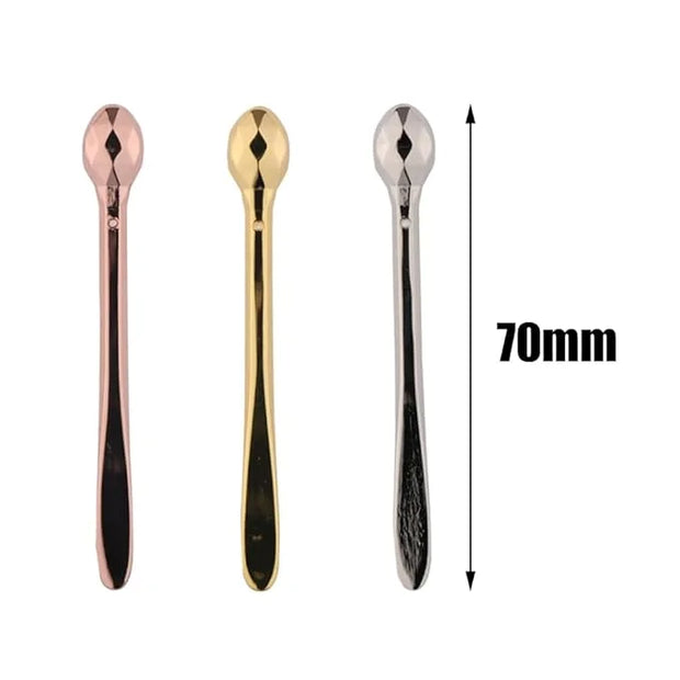 3 Pcs Eye Cream Applicator Wand Sticks Metal Eye Cream Spoon Cosmetics Spoon Applicators Anti-wrinkle Anti-aging Eye Massa...