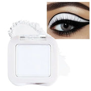 evpct Matte White Eyeshadow Singles, White Matte Cream Powder Eye Shadow Palette Makeup for Older Women, High Pigment Wate...