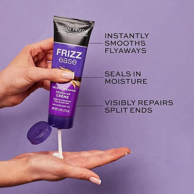 John Frieda Frizz Ease Secret Weapon Touch-Up Crème - Anti-Frizz Styling Cream for Smooth, Frizz-Prone Hair, 4 Oz - Produc...