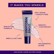 UNICORN SNOT Glitter Lip Gloss - Sparkly Lip Shine - Stocking Stuffers for Women, Gifts for Teen Girls - Vegan & Cruelty-F...