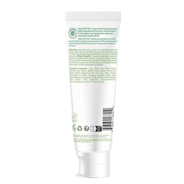 ATTITUDE Fluoride-Free Toothpaste, Plant- and Mineral-Based Ingredients, Vegan, Cruelty-Free and Sugar-Free, Coconut and M...
