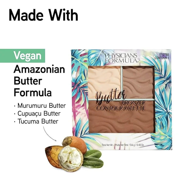 Physicians Formula Butter Bronzer Contour Palette, Light/Medium, 0.48 Ounce (Pack of 1) - Product Image
