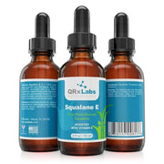 QRxLabs Pure Plant-Based Squalane Oil with Vitamin E (2 oz) - Organic ECOCERT/USDA Certified Squalane from Sugarcane - Moi...