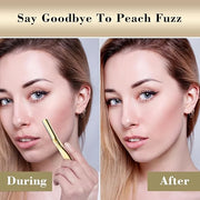 Dermaplane Razor for Women Face with 6 Refill Blades, Dermaplaning Tool Face Razors for Removes Facial Hair, Peach Fuzz, R...