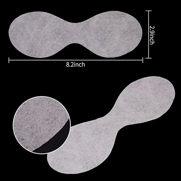 Disposable Eye Mask, 200 Pcs, Non-Woven Cotton, Ultra Thin, Breathable, Suitable for Face, Arms, Neck, Legs, DIY Spa, Redu...