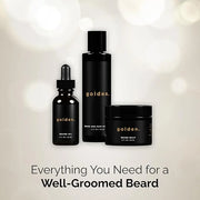 Golden Grooming Co. Everyday Beard Bundle – Complete Beard Care Set | Includes Beard Oil, Balm & Shampoo (Regular, Fresh) ...