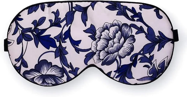Maxfeel 100% Pure Silk Eye Mask - Sleep Eye Cover in Printed Colors (#5) - Product Image