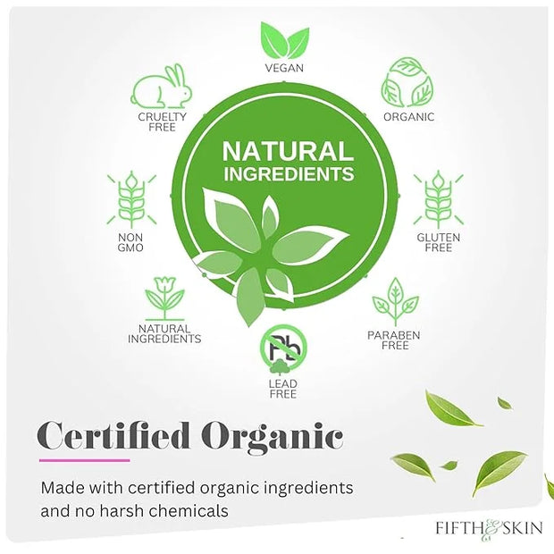 Fifth & Skin Caffeine Eye Cream – Made in USA! Eye Whip - 1 OZ - Natural - Organic – Vegan & Cruelty Free – for Puffy Eyes...