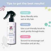 Love Ur Curls Kids Detangler Leave in Conditioner Spray, Pediatrician Approved, Moisturizing, Hydrates and Conditions, Veg...