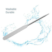 Makeup Spatula,Liquid Foundation Spatula, Stainless Steel Ergonomic Nail