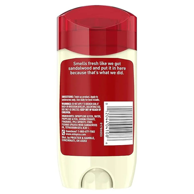 Old Spice Aluminum Free Deodorant for Men, Timber with Sandalwood Scent, 3 oz, (Pack of 3) - Product Image