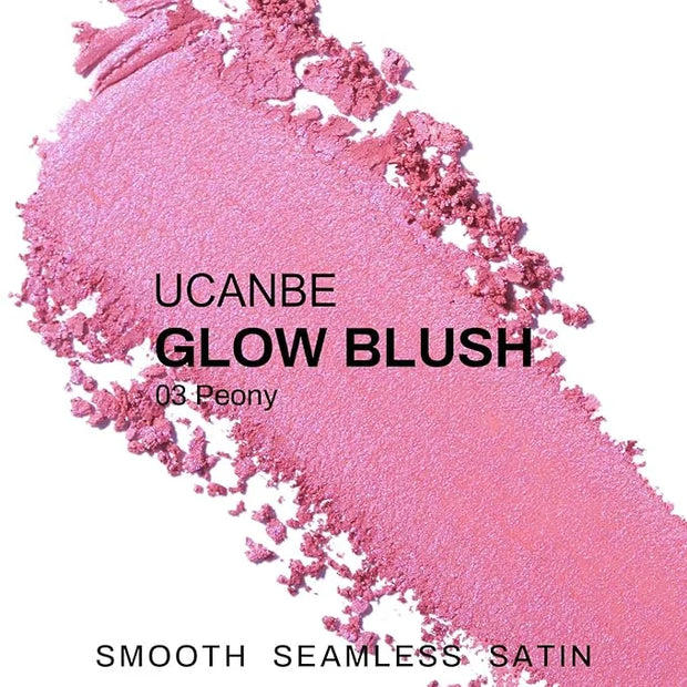 UCANBE Baked Blush for Cheek, Glow Blushing Palette - Seamless Silky Blendable Powder Blush Makeup Palette, Delivering Lon...